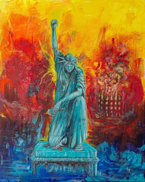 Statue De La Liberté Par Art Hm 2020 Peinture Artsper