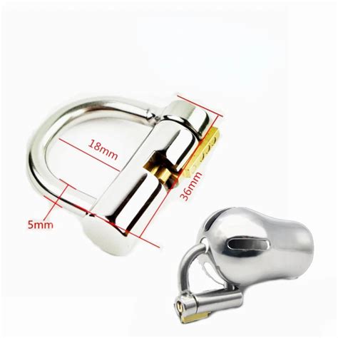 3mm 5mm Pa Locked Glans Piercing Male Chastity Device Penis Harness Restraint D Ring Pa Puncture