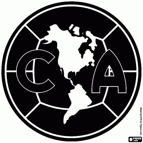 Logo Del America Para Colorear Reverasite