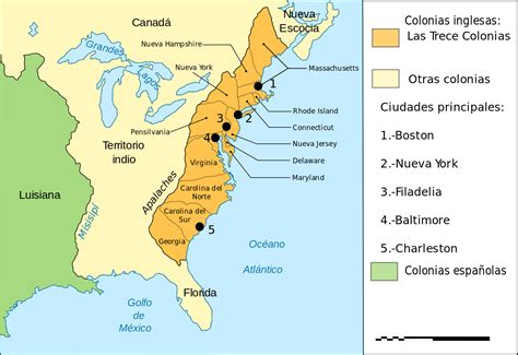 Filemap Thirteen Colonies 1775 Essvg Wikipedia