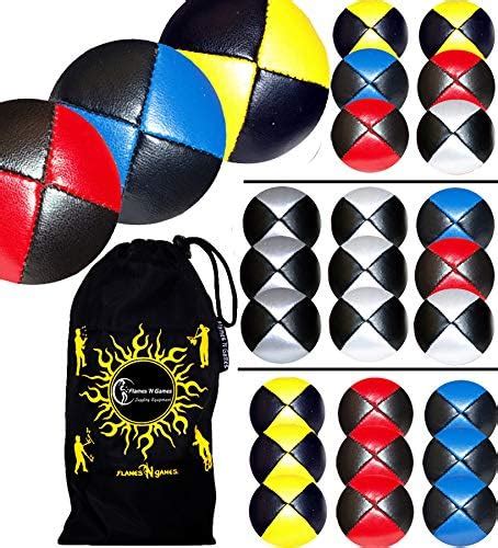 Flames ‘n Games 3x Pro Thud Juggling Balls Leather Professional