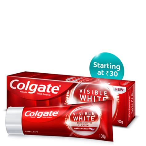 colgate visible white teeth whitening toothpaste