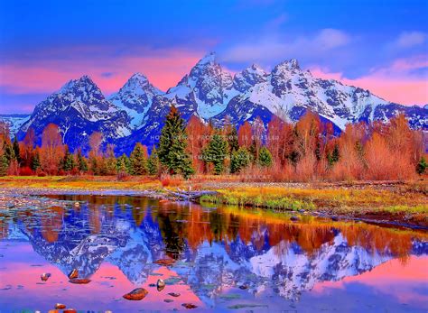 Autumn Lakes Enchanting Nature Forces Of