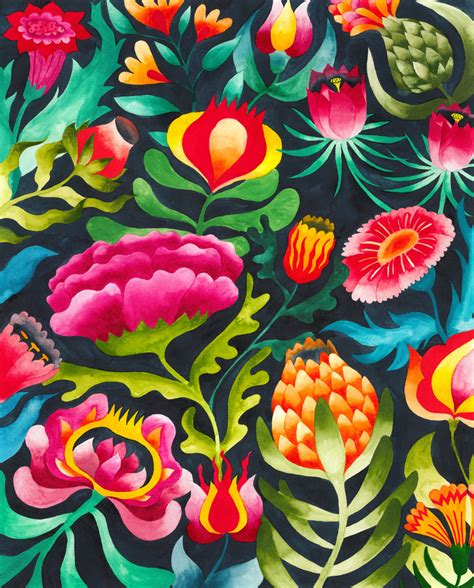 Floral Symmetry On Behance