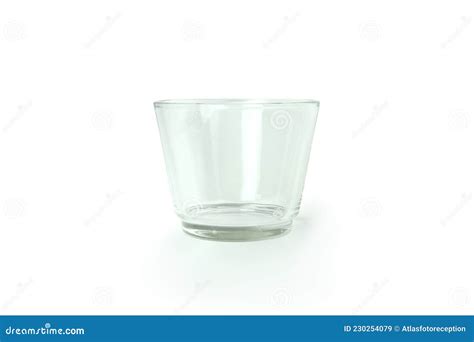 single empty glass isolated on white background stock image image of beverage white 230254079