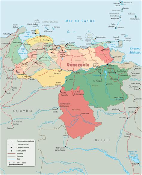 Mapa Político De Venezuela Blog Didáctico