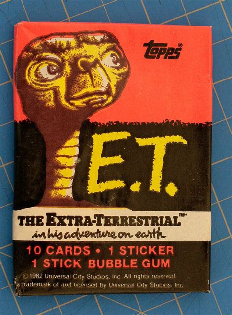 Check spelling or type a new query. (4) Topps 1982 E.T. The Extra-Terrestrial Unopened, Sealed Trading Card Wax Pack | Trading cards ...
