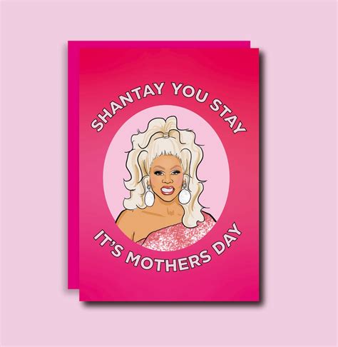 Shantay You Stay Its Mothers Day Card Mothers Day Etsy