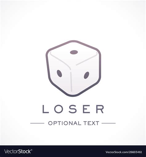 Loser Logo And Text For Designs Royalty Free Vector Image