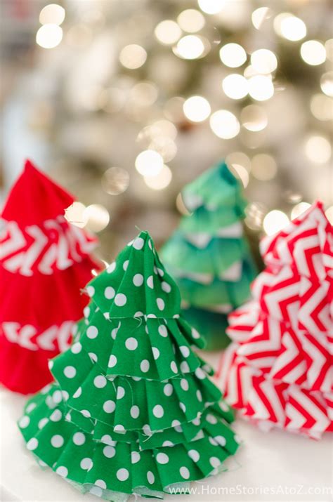 Fabric Christmas Craft Idea Diy Christmas Tree Party Hats