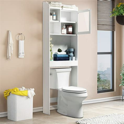 Bathroom Cabinet Over The Toilet Bathroom Storage Space Saver With 3