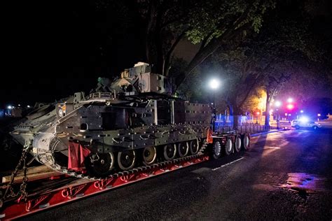 Tanks Roll Into The Capital Ahead Of Trumps 4th Of July Event