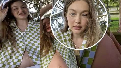 Gigi Hadid Shows Off Her Baby Bump For The First Time Video Without