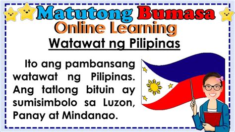 Watawat Ng Pilipinas Ll Pagsasanay Sa Pagbasa Ll Pangungusap Ll Teacher