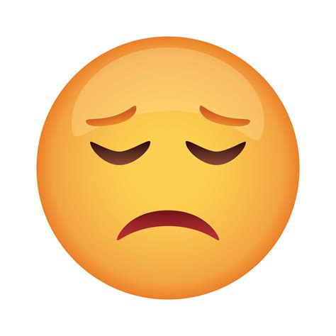 Sad Face Emoji No Background