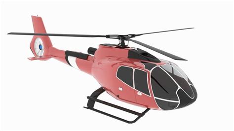 3d Model Helicopter H 130 Animated Vr Ar Low Poly Animated Cgtrader