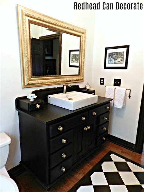 Black And Gold Bathroom Redhead Can Decorate