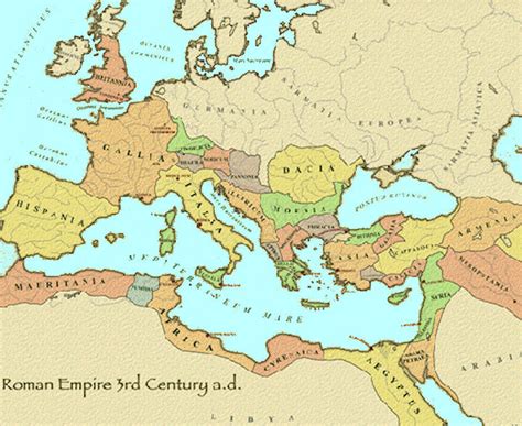 Roman Empire Labeled Map