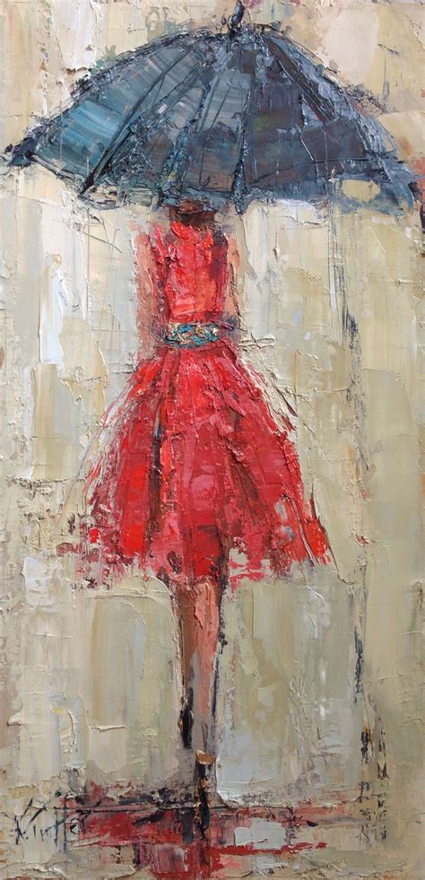 Lady In Red Fashion Paintings Fashion Art