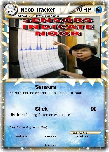 Pokémon Noob Tracker Sensors My Pokemon Card