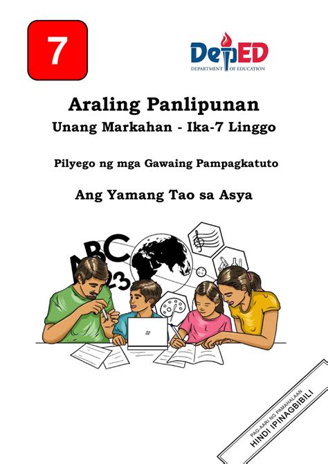 Detailed Lesson Plan Araling Panlipunan Grade Banghay Aralin Sa Modyul Yamang Tao Asya Ii