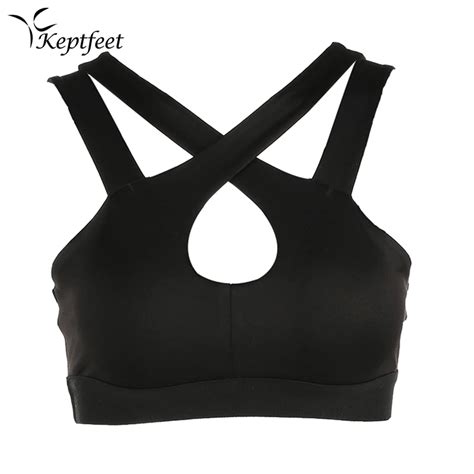 Push Up Yoga Bras Solid Tops Sports Bra Breathable Fitness Stretch Underwear With Padding The