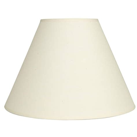 Allen Roth 10 In X 14 In Off White Fabric Bell Lamp Shade At