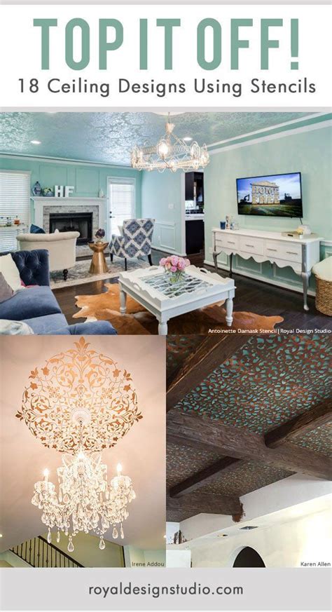 18 Of The Prettiest Ceiling Stencils Designs Diy Decorating Ideas