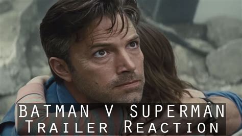 Batman V Superman Trailer Reaction Collider Video Youtube