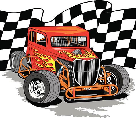 Sprint Car Racing Illustrations Royalty Free Vector Graphics And Clip