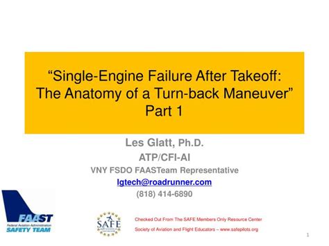 Ppt Single Engine Failure After Takeoff The Anatomy Of A Turn Back