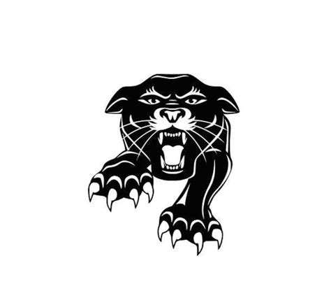 Panthers Mascot Football High School College Svg File Cutting Etsy