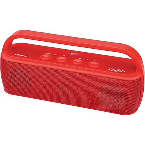 Jensen Portable Wireless Bluetooth Speaker Red Staples