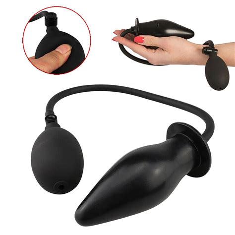 Adult Sex Toys Inflatable Rubber Anal Butt Plug Dildo With Pump Masturbation Ebay