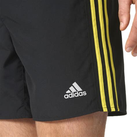 Adidas Response 7 Mens Running Fitness Short Black Yellow Ebay
