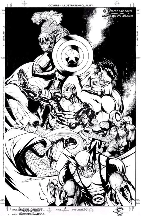 Avengers Assemble Cover By Sandoval Art On Deviantart