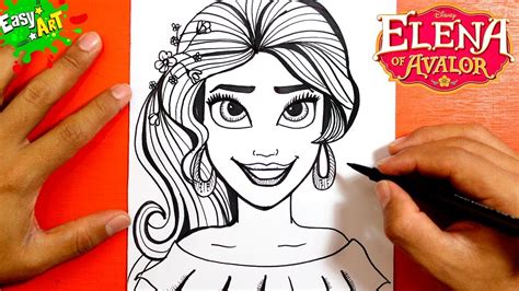 Elena Of Avalor How To Draw The Princess Elena Of Avalor Como