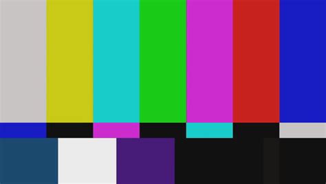 4k 4096x2304 Static Tv Color Bar Test Pattern Stock Footage Video