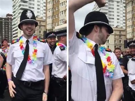 Dancing Policeman Delights The Crowd At Brighton Pride Real Fix