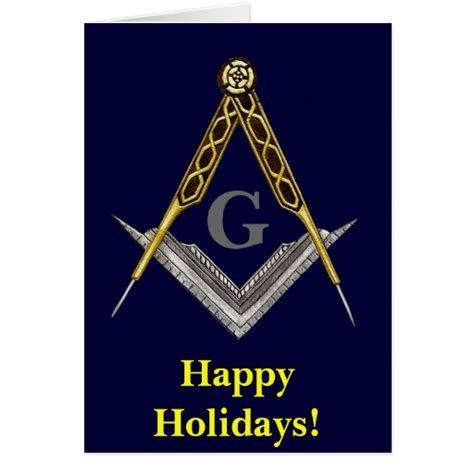 Masonic Holiday Card Zazzle