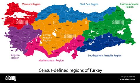 Turkey Map Stock Photo Alamy
