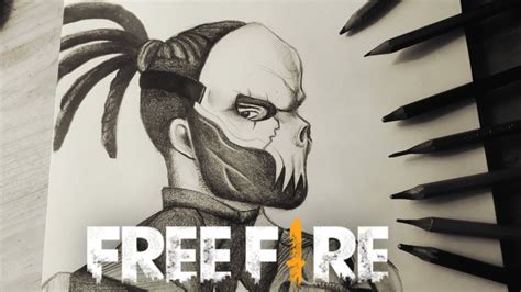 Dibujando MÁscara De Calavera Free Fire Dibujos A Lapiz Youtube
