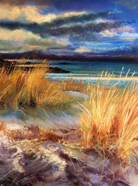 Sand Dunes Pastel Glyn Overton 2014 Sold Landscape Paintings