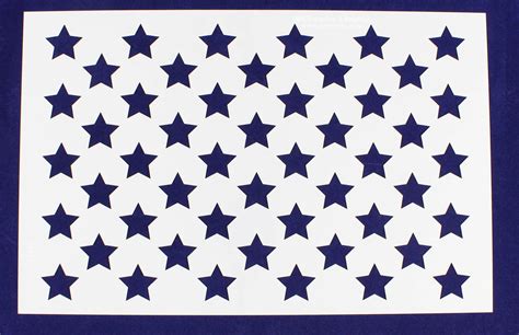 50 Star Field Stencil Us American Flag 17w X 11h Made In The