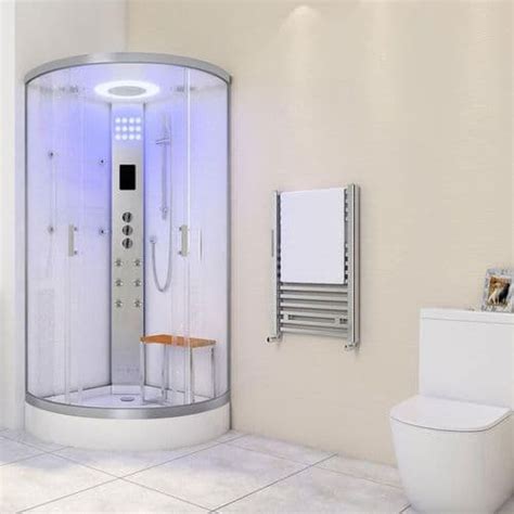 Lisna Waters Lww2 White 1500 X 900mm Steam Shower Whirlpool And Airspa Bath