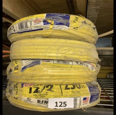 .518 inches x.215 inches weight per foot: 12/2 romex 250 ft rolls for Sale in Ontario, CA - OfferUp