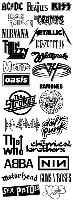 20 Best Rock Band Logos Ideas Band Logos Rock Band Logos Rock