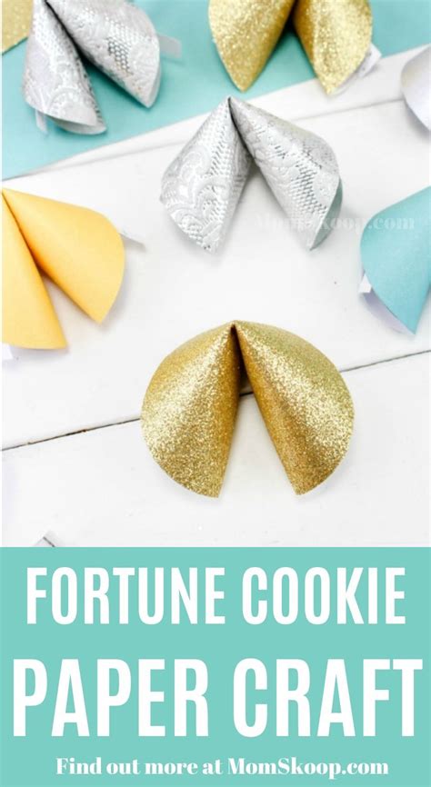 Fortune Cookie Paper Craft Cookie Craft Fortune Cookie Crafts