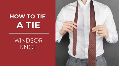 The half windsor knot produces a substantial dimple in the fabric when it's tied up and looks undoubtedly just as regal as its full counterpart. How to Tie a Tie - Windsor Knot - YouTube