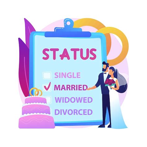 Free Vector Marital Status Abstract Concept Illustration Civil